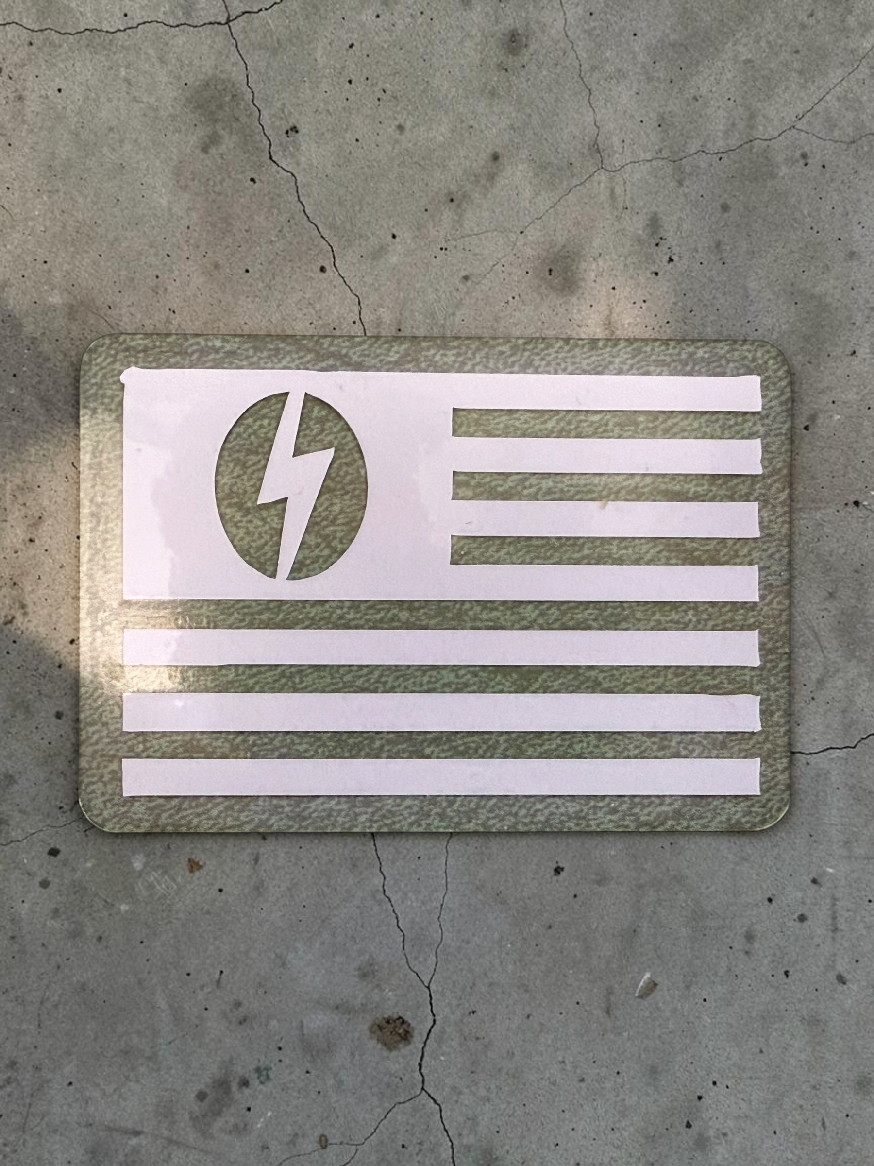 Coffee Bean Flag Sticker